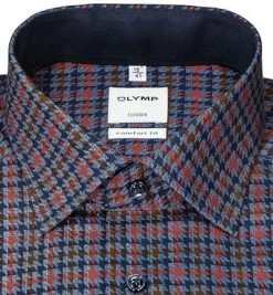 OLYMP Luxor Comfort Fit 1090/84/33 Hemd, Baumwolle, Ziegelrot-blau gemustert, Ziegelrot -hemdenverkauf 373820 norm2