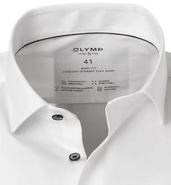 OLYMP Level Five Body Fit 2066/84/00 Hemd, Mikrofaser Stretch feuchtigkeitsregulierend, Weiß -hemdenverkauf 373841 norm2