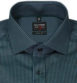 OLYMP Level Five Body Fit 2084/84/45 Hemd, Baumwolle, Grün-blau gemustert, Grün 6 OLYMP Level Five Body Fit 2084/84/45 Hemd, Baumwolle, Grün-blau gemustert, Grün -hemdenverkauf 373842 norm2