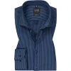 OLYMP Level Five Body Fit 2084/84/18 Hemd, Baumwolle, Marineblau gemustert, Marine