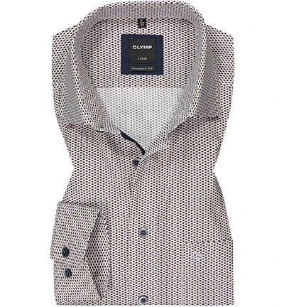 OLYMP Luxor Modern Fit 69EL 1270/89/28 Hemd, Baumwolle, Extra langer Arm, Braun-blau gemustert, Braun 2 OLYMP Luxor Modern Fit 69EL 1270/89/28 Hemd, Baumwolle, Extra langer Arm, Braun-blau gemustert, Braun – Bild 2