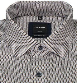 OLYMP Luxor Modern Fit 69EL 1270/89/28 Hemd, Baumwolle, Extra langer Arm, Braun-blau gemustert, Braun 6 OLYMP Luxor Modern Fit 69EL 1270/89/28 Hemd, Baumwolle, Extra langer Arm, Braun-blau gemustert, Braun -hemdenverkauf 373847 norm2