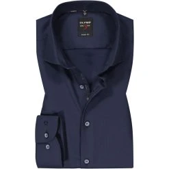 OLYMP Level Five Body Fit 2108/84/18 Hemd, Baumwolle, Marineblau, Marine