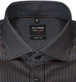 OLYMP Level Five Body Fit 2084/84/28 Hemd, Baumwolle, Braun-blau gemustert, Braun 6 OLYMP Level Five Body Fit 2084/84/28 Hemd, Baumwolle, Braun-blau gemustert, Braun -hemdenverkauf 373870 norm2