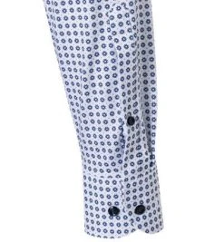 OLYMP Level Five Body Fit 2018/84/11 Hemd, Jersey geruchshemmend, Weiß-bleu gemustert, Bleu -hemdenverkauf 373874 norm3