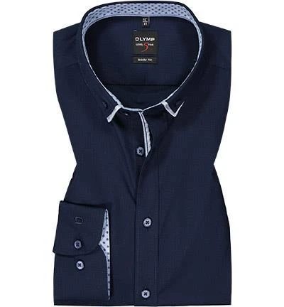OLYMP Level Five Body Fit 2154/84/08 Hemd, Baumwolle, Kobaltblau, Kobalt 2 OLYMP Level Five Body Fit 2154/84/08 Hemd, Baumwolle, Kobaltblau, Kobalt – Bild 2