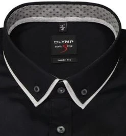 OLYMP Level Five Body Fit 2154/84/68 Hemd, Baumwolle, Schwarz -hemdenverkauf 373876 norm2
