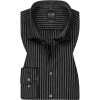 OLYMP Level Five Body Fit 2138/84/68 Hemd, Baumwolle, Schwarz-grau gestreift, Schwarz