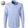 OLYMP No. Six Super Slim 2520/84/11 Hemd, Super Slim Fit, Jersey geruchshemmend, Bleu-weiß, Bleu