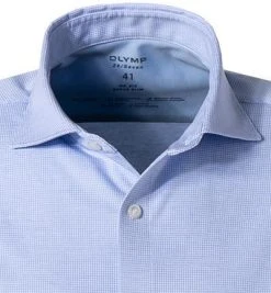 OLYMP No. Six Super Slim 2520/84/11 Hemd, Super Slim Fit, Jersey geruchshemmend, Bleu-weiß, Bleu -hemdenverkauf 373884 norm2