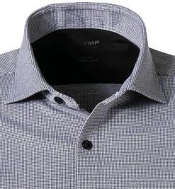OLYMP No. Six Super Slim 2520/84/68 Hemd, Super Slim Fit, Jersey geruchshemmend, Schwarz-weiß, Schwarz -hemdenverkauf 373885 norm2