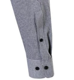 OLYMP No. Six Super Slim 2520/84/68 Hemd, Super Slim Fit, Jersey geruchshemmend, Schwarz-weiß, Schwarz -hemdenverkauf 373885 norm3