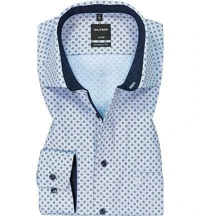 OLYMP Luxor Modern Fit 1221/64/11 Hemd, Baumwolle, Bleu gemustert, Bleu 2 OLYMP Luxor Modern Fit 1221/64/11 Hemd, Baumwolle, Bleu gemustert, Bleu – Bild 2