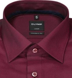 OLYMP Luxor Modern Fit 1268/84/86 Hemd, Baumwolle, Granat meliert, Granat -hemdenverkauf 373952 norm2