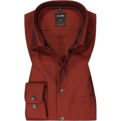 OLYMP Luxor Modern Fit 1268/84/36 Hemd, Baumwolle, Sienna meliert, Sienna