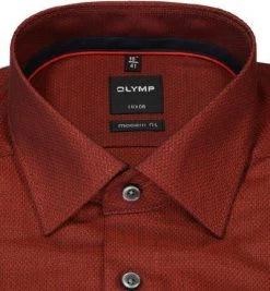 OLYMP Luxor Modern Fit 1268/84/36 Hemd, Baumwolle, Sienna meliert, Sienna -hemdenverkauf 373953 norm2