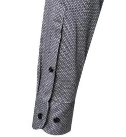 OLYMP Level Five Body Fit 2016/84/63 Hemd, Jersey geruchshemmend, Silbergrau gemustert , Silbergrau -hemdenverkauf 373963 norm3