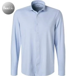 OLYMP Level Five Body Fit 2006/84/11 Hemd, Jersey geruchshemmend, Hellblau, Bleu