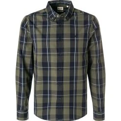 MUSTANG Hemd 1011423/12097 Regular Fit, Baumwolle, Grün kariert, Grün