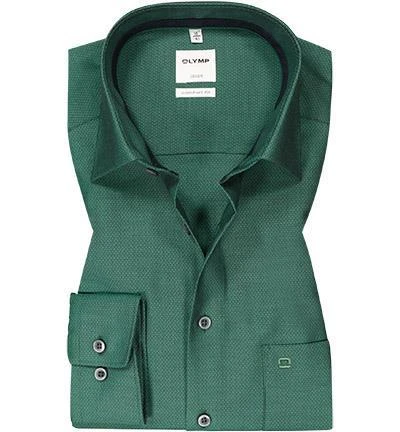 OLYMP Luxor Comfort Fit 1068/84/45 Hemd, Baumwolle, Grün meliert, Grün 2 OLYMP Luxor Comfort Fit 1068/84/45 Hemd, Baumwolle, Grün meliert, Grün – Bild 2