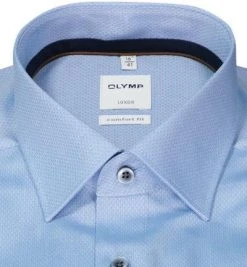 OLYMP Luxor Comfort Fit 1068/84/13 Hemd, Baumwolle, Rauchblau meliert, Rauchblau -hemdenverkauf 373974 norm2
