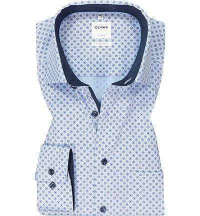 OLYMP Luxor Comfort Fit 1021/64/11 Hemd, Baumwolle, Bleu gemustert, Bleu 2 OLYMP Luxor Comfort Fit 1021/64/11 Hemd, Baumwolle, Bleu gemustert, Bleu – Bild 2