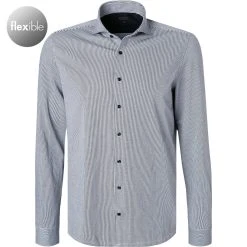 OLYMP Level Five Body Fit 2026/84/18 Hemd, Jersey, Marine-weiß gestreift, Marine