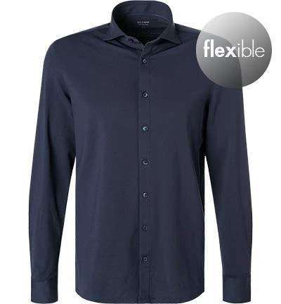 OLYMP Level Five Body Fit 2006/84/18 Hemd, Jersey geruchshemmend, Marine 2 OLYMP Level Five Body Fit 2006/84/18 Hemd, Jersey geruchshemmend, Marine – Bild 2
