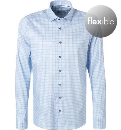 OLYMP Level Five Body Fit 2068/84/11 Hemd, Jersey, Hellblau kariert, Bleu 2 OLYMP Level Five Body Fit 2068/84/11 Hemd, Jersey, Hellblau kariert, Bleu – Bild 2
