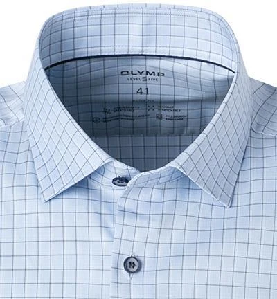 OLYMP Level Five Body Fit 2068/84/11 Hemd, Jersey, Hellblau kariert, Bleu 3 OLYMP Level Five Body Fit 2068/84/11 Hemd, Jersey, Hellblau kariert, Bleu – Bild 3