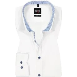 OLYMP Level Five Body Fit 2128/84/00 Hemd, Baumwolle, Weiß