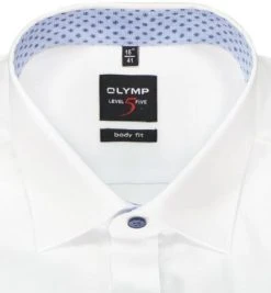 OLYMP Level Five Body Fit 2128/84/00 Hemd, Baumwolle, Weiß -hemdenverkauf 374000 norm2