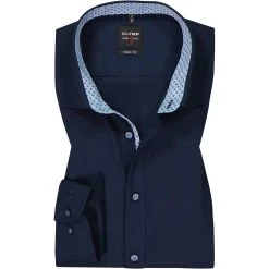 OLYMP Level Five Body Fit 2128/84/08 Hemd, Baumwolle, Kobaltblau, Kobalt