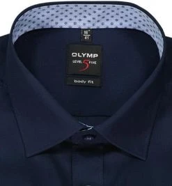 OLYMP Level Five Body Fit 2128/84/08 Hemd, Baumwolle, Kobaltblau, Kobalt -hemdenverkauf 374001 norm2