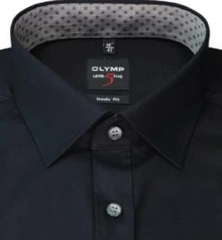 OLYMP Level Five Body Fit 2128/84/68 Hemd, Baumwolle, Schwarz -hemdenverkauf 374005 norm2