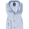 OLYMP Level Five Body Fit 2134/84/11 Hemd, Baumwolle, Mittelblau gemustert, Bleu
