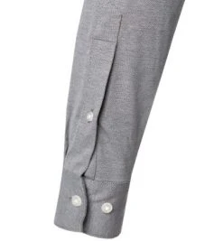 OLYMP Luxor Modern Fit 1210/84/69 Hemd, Jersey geruchshemmend, Graphit meliert, Graphit -hemdenverkauf 374039 norm3