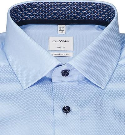 OLYMP Luxor Comfort Fit 1015/64/11 Hemd, Baumwolle, Mittelblau, Bleu 3 OLYMP Luxor Comfort Fit 1015/64/11 Hemd, Baumwolle, Mittelblau, Bleu – Bild 3