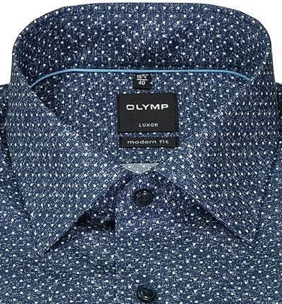 OLYMP Luxor Modern Fit 1288/84/18 Hemd, Baumwolle, Marine-weiß gepunktet, Marine 3 OLYMP Luxor Modern Fit 1288/84/18 Hemd, Baumwolle, Marine-weiß gepunktet, Marine – Bild 3