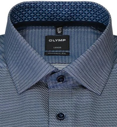 OLYMP Luxor Modern Fit 1215/64/18 Hemd, Baumwolle, Marine 3 OLYMP Luxor Modern Fit 1215/64/18 Hemd, Baumwolle, Marine – Bild 3