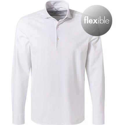 OLYMP Level Five Body Fit 2050/84/00 Hemd, Jersey geruchshemmend, Weiß 2 OLYMP Level Five Body Fit 2050/84/00 Hemd, Jersey geruchshemmend, Weiß – Bild 2
