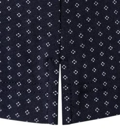 OLYMP Level Five Body Fit 2056/84/18 Hemd, Jersey geruchshemmend, Marine gemustert, Marine -hemdenverkauf 374077 norm3