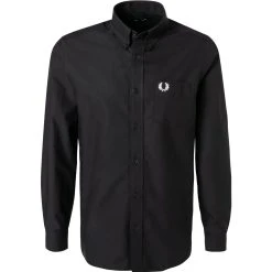 Fred Perry Hemd M2700/102 Oxford, Schwarz