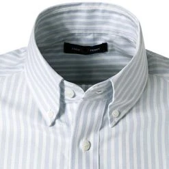Fred Perry Hemd M1661/146 Oxford, Hellblau-weiß gestreift, Hellblau-weiß -hemdenverkauf 374175 norm2