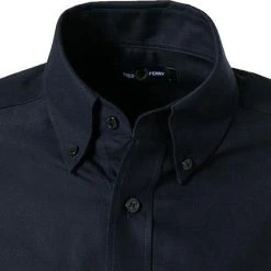 Fred Perry Hemd M2700/608 Baumwolle, Navy -hemdenverkauf 374181 norm2