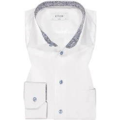 ETON Hemd 1000/02445/00 Classic Fit, Twill, Weiß