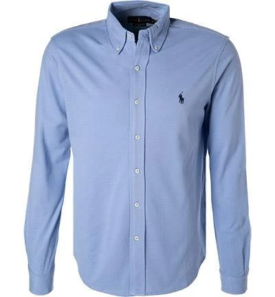 Polo Ralph Lauren Hemd 710654408/068 Baumwoll-Piqué, Himmelblau 2 Polo Ralph Lauren Hemd 710654408/068 Baumwoll-Piqué, Himmelblau – Bild 2