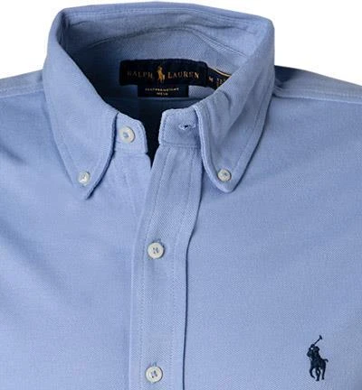 Polo Ralph Lauren Hemd 710654408/068 Baumwoll-Piqué, Himmelblau 3 Polo Ralph Lauren Hemd 710654408/068 Baumwoll-Piqué, Himmelblau – Bild 3