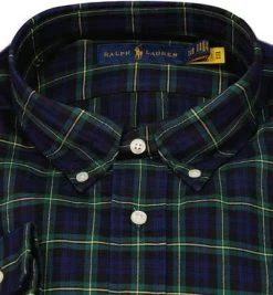 Polo Ralph Lauren Hemd 711811288/007 Big&Tall, Baumwolle, Navy-grün kariert, Navy-grün -hemdenverkauf 374362 norm2