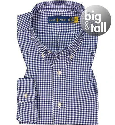 Polo Ralph Lauren Hemd 711802368/002 Big&Tall, Baumwolle, Navy-weiß kariert, Navy-weiß 2 Polo Ralph Lauren Hemd 711802368/002 Big&Tall, Baumwolle, Navy-weiß kariert, Navy-weiß – Bild 2